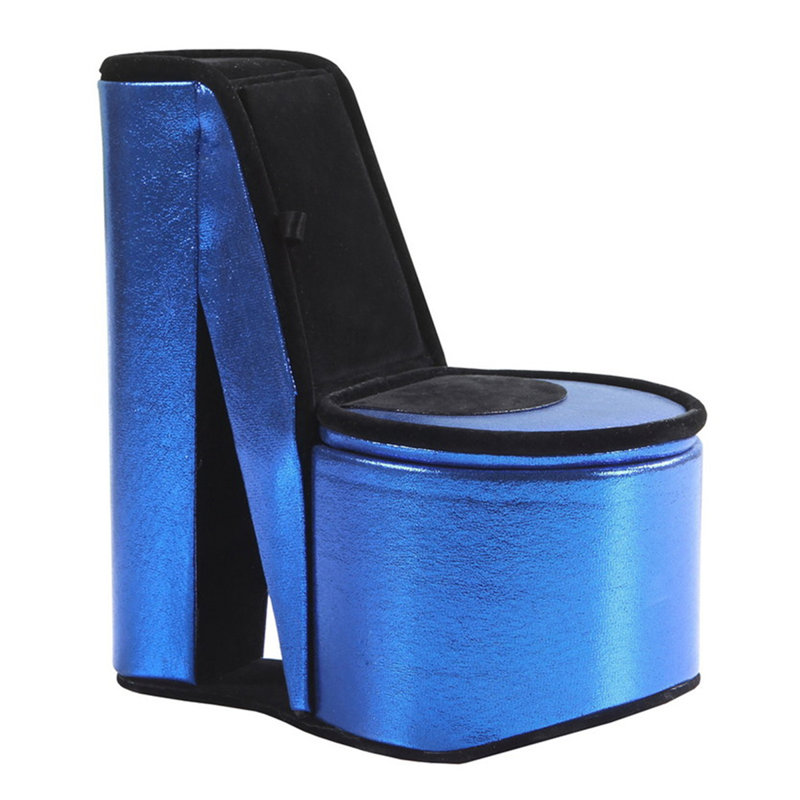 Boîte à bijoux irisée, Bleu
