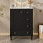 Meuble-lavabo noir 24 po avec lavabo intégré en céramique, tablette à double couche et tiroirs à fermeture en douceur