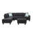 Rivet - Trimmed L - shaped Sofa