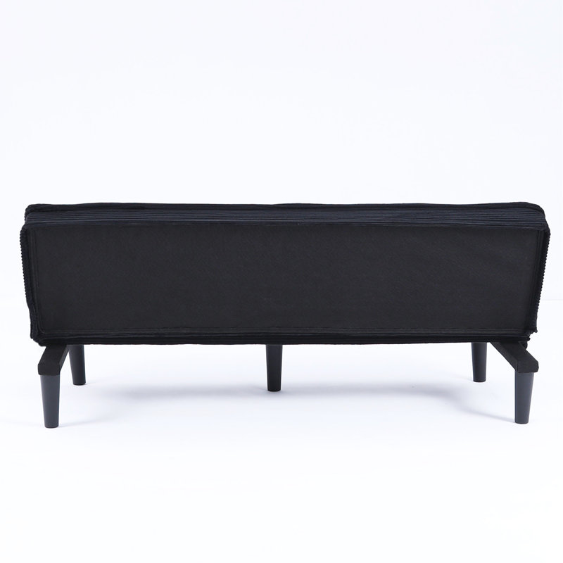 Ce canapé-lit en velours côtelé de 66 pouces peut s'adapter de manière flexible au salon, à l’appartement et à la chambre à coucher, et il peut basculer entre les deux formes confortables.