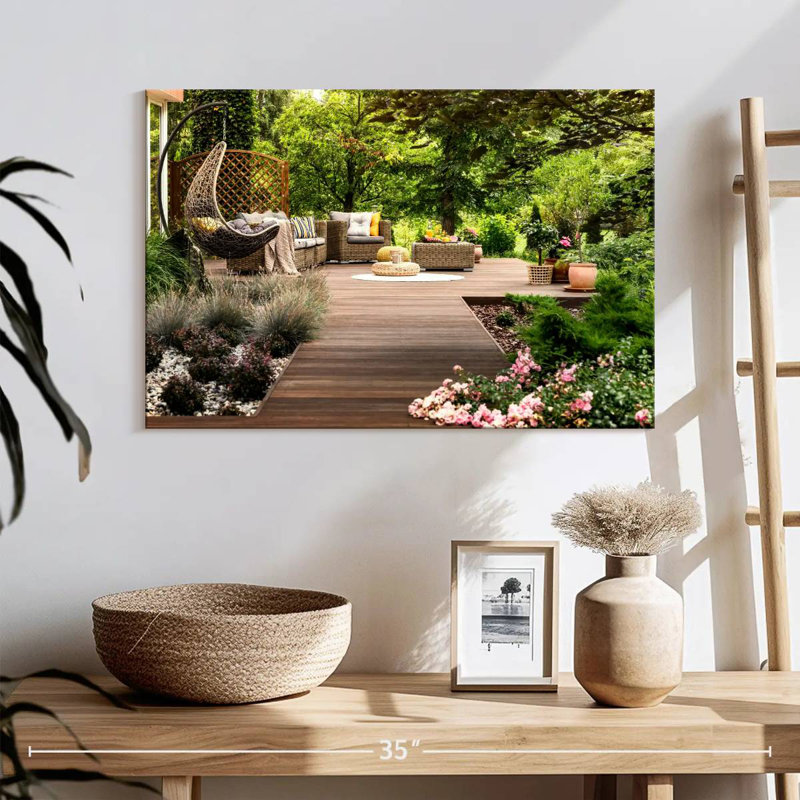 Terrasse de jardin en bois Kerrick, H 8 po x l 12 po