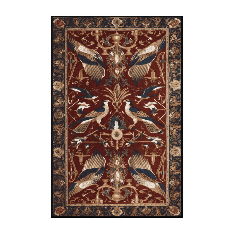 Tapis noir français lavable à la machine, Tapis de couloir 2 pi x 4 pi