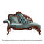 Fauteuil de princesse en bois massif de style américain 71,26 po