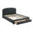 Burlap Upholstered Eastern Bed With 1 Underbed Drawer-1454043706-1454043711