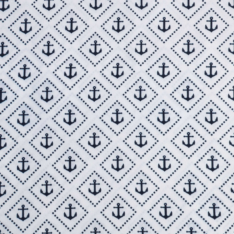 Ensemble de draps bleu Nautica, Ensemble de draps pour lit double avec 2 taies d'o, Diamant bleu ancre