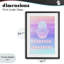 Impression encadrée sous verre Forever Grateful Hamsa, design par Pooja Dave-34224324-34224327