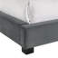 Lit Natalie UPH en velours gris-853348752