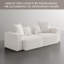 Canapé modulaire rembourré en velours côtelé 2 pièces Boneless - entièrement comprimé, aucun assemblage requis-480148774