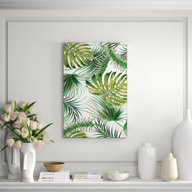 Palm Beachy Painting, Rectangle - 60" H x 40" W x 2.5" D