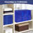 Extra Large Moving Bags With Zippers & Carrying Handles, Heavy-Duty Storage Tote Moving Boxes,(Blue/6 Pcs)