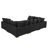 Large Seating Corduroy Modular Sleeper Sectional-1509912018