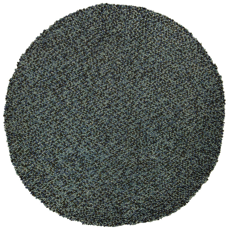 Gems Blue/Gray Area Rug, Blue/Gray, Round 7'9"