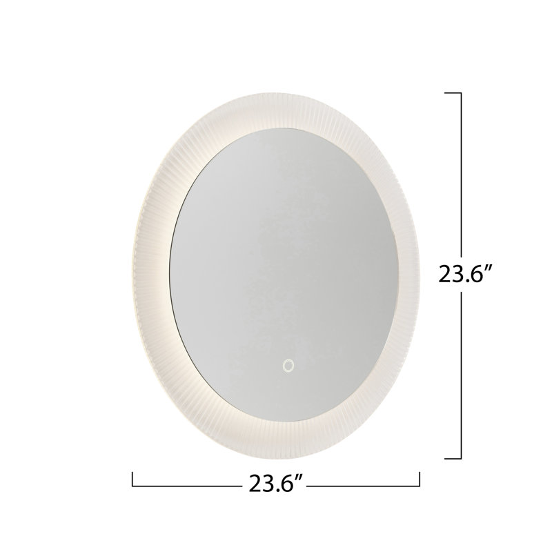 Renz - Miroir rond, Transparent