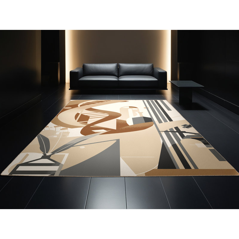 Tapis moelleux moelleux Vega Genetic Lab Scene Art Deco, 5 x 7