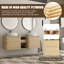 Ensemble de meuble-lavabo double 60 po avec plateau en pierre reconstituée Eaton-710271482-710271484