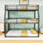 Triple Metal Bunk Bed with Safety Guardrails, Noise-Minimized Structure-162934293-162934299
