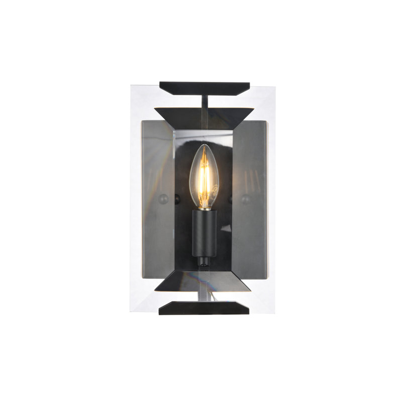 Fouke Armed Sconce, Polished Nickel