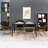 Modern Mid Century Dining Chair, Upholstered Velvet Dining Room Chairs with Metal Legs for Makeup/Living Room-79379153