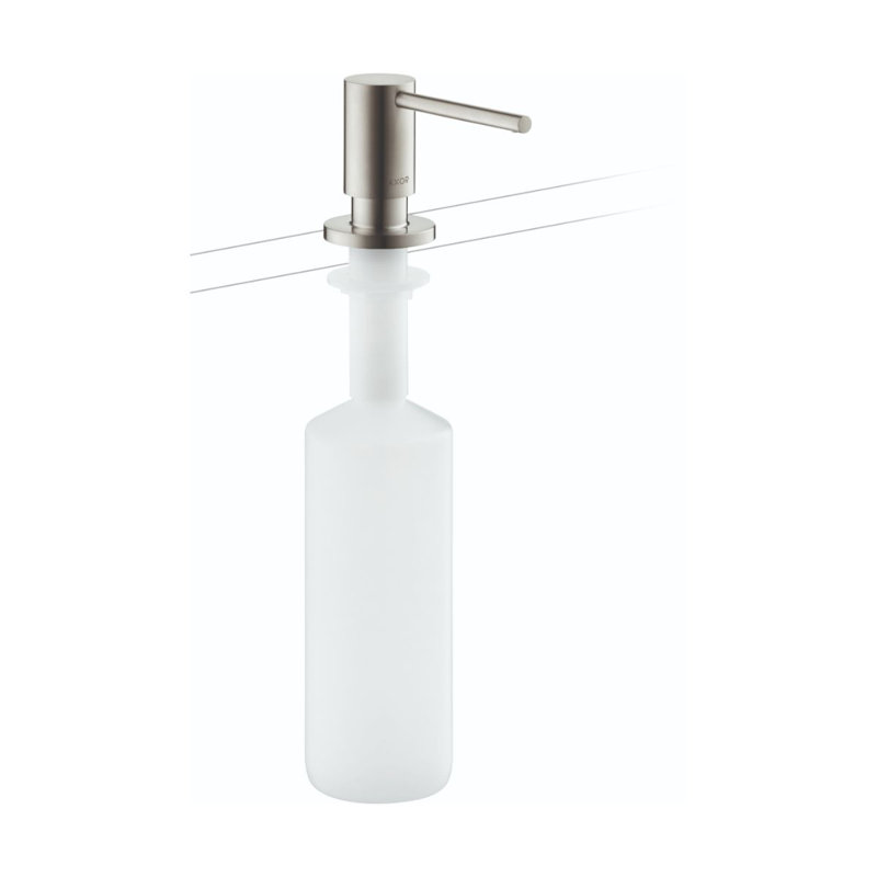 Uno Soap Dispenser, Steel Optic