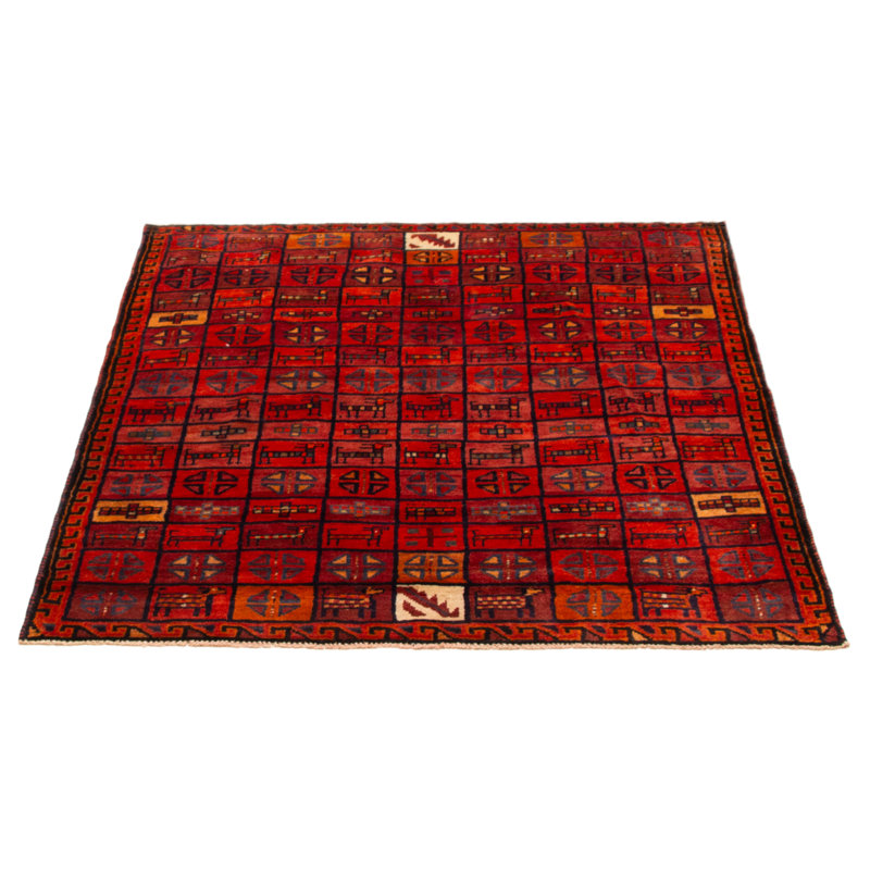 Tapis rouge fait à la main One Of Kind Melis 5 pi 5 po x 6 pi 0 po