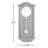 QXH118BLH Pendulum Wall Clock, MAHOGANY FINISH