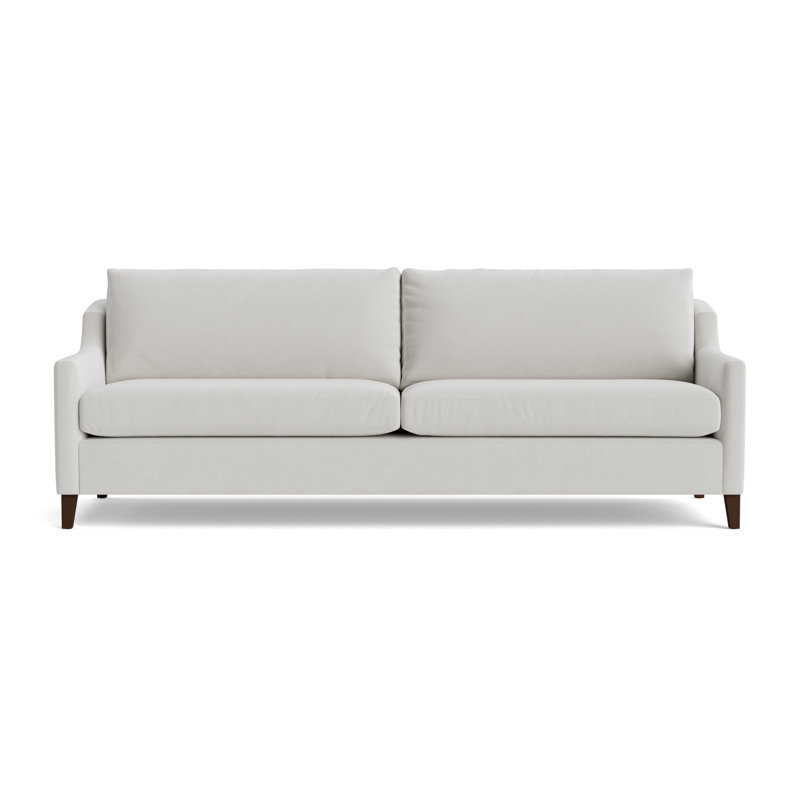 Gigi No Skirt 85 Sofa, Performance Velvet - Silver, Sienna