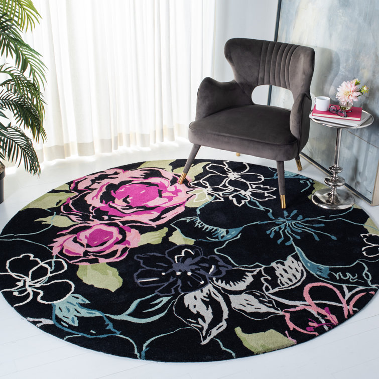 Matthews Hand Tufted Wool Floral Rug