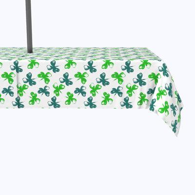Placerville Brush Stroke Pretty Clovers Tablecloth