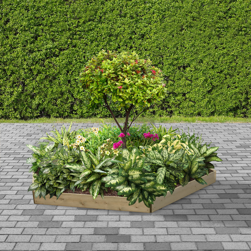 Aleah Hexagonal Raised Bed - 120cm each side, Height 15cm