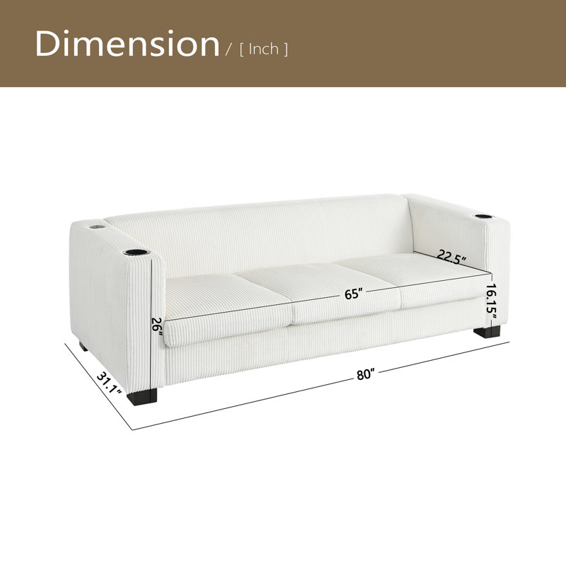 3 SEATER SOFA, Beige