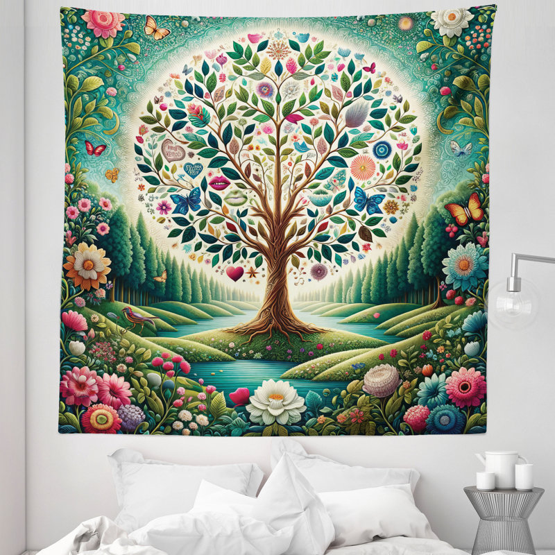 Tapisserie en microfibre, H 88 po x l 88 po