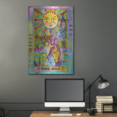 Bungalow Rose 'Tarot - The Sun' by Dean Russo Metal Wall Art
