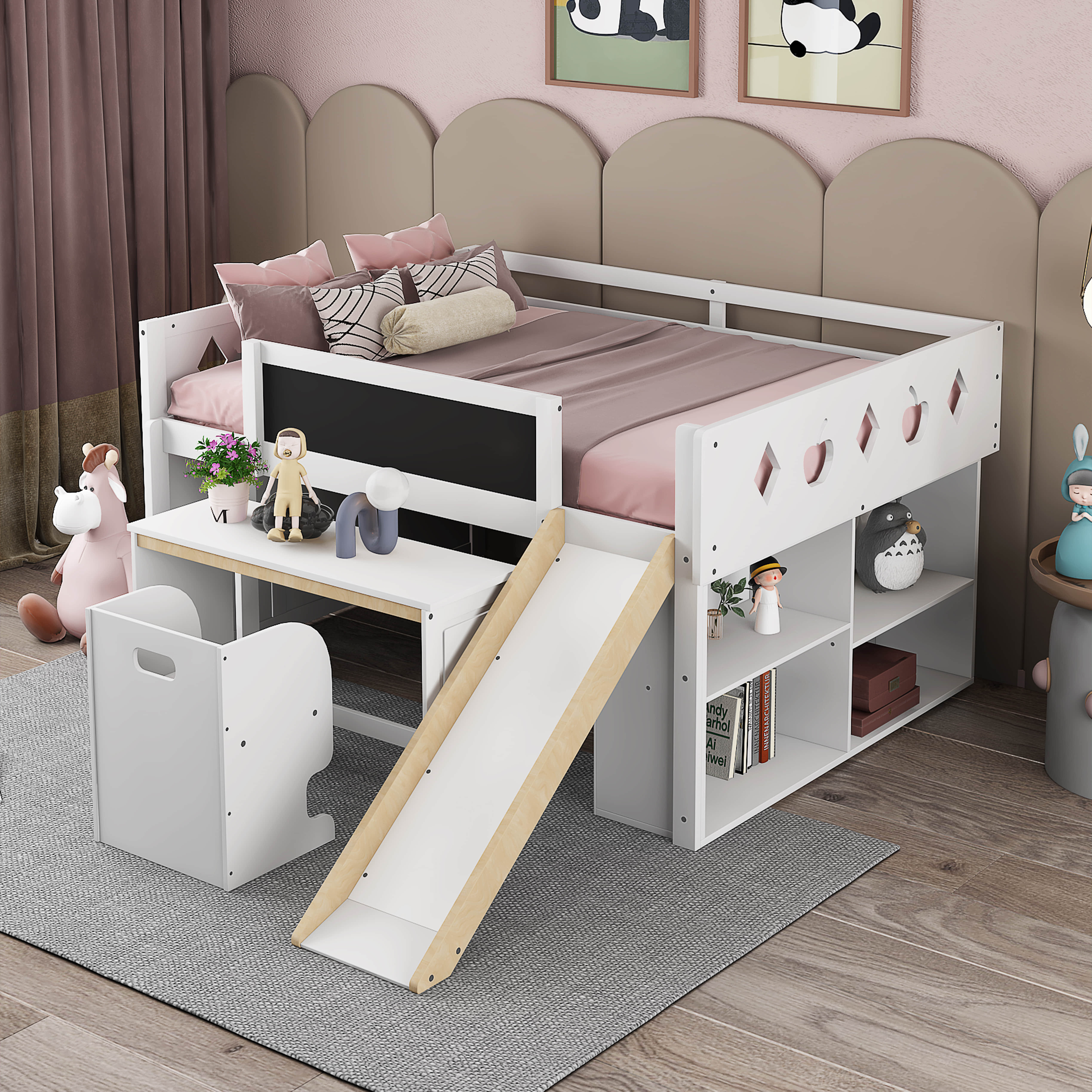 Isabelle & Max™ Achaz Loft Bed with Built-in-Desk by Isabelle & Max ...