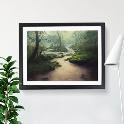 Attractive Forest Stream - Single Picture Frame Print