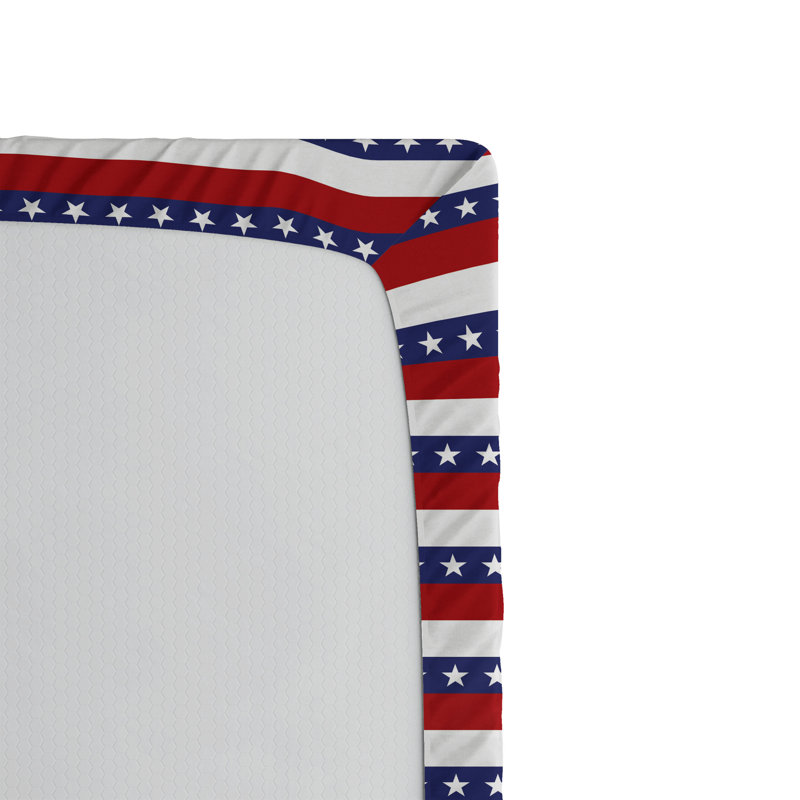 Ambesonne Fitted Sheet 2-Pack, Violet/Blue/Ruby/White Striped, King Fitted Sheet