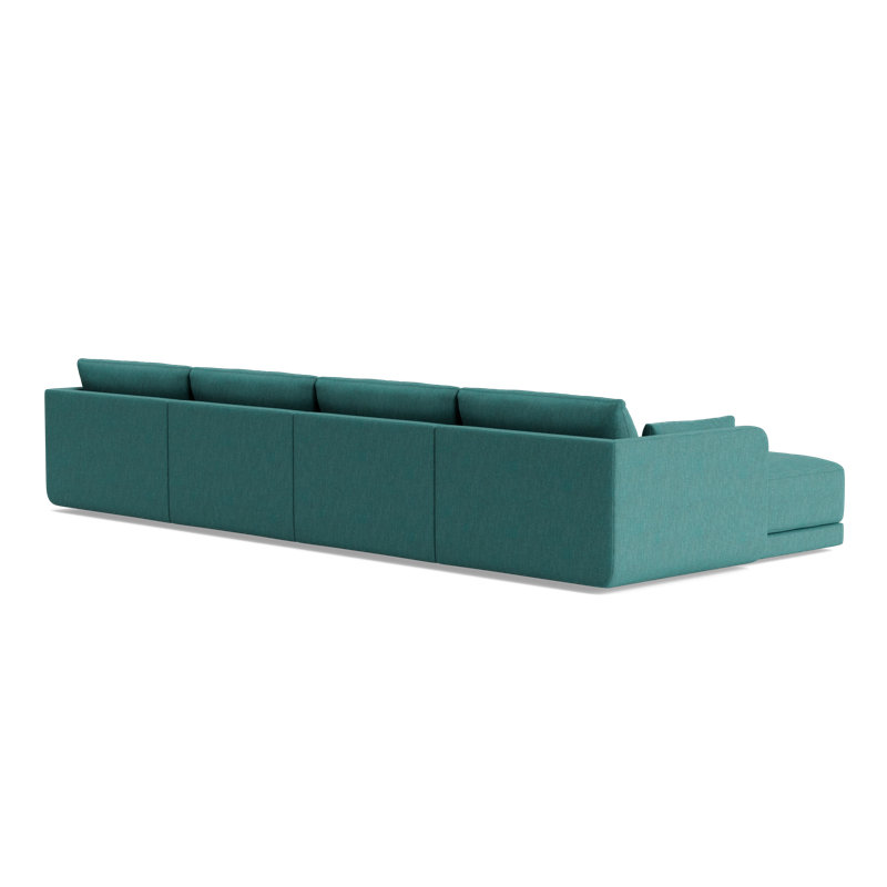 Eva Sectional, Performance Weave - Spruce