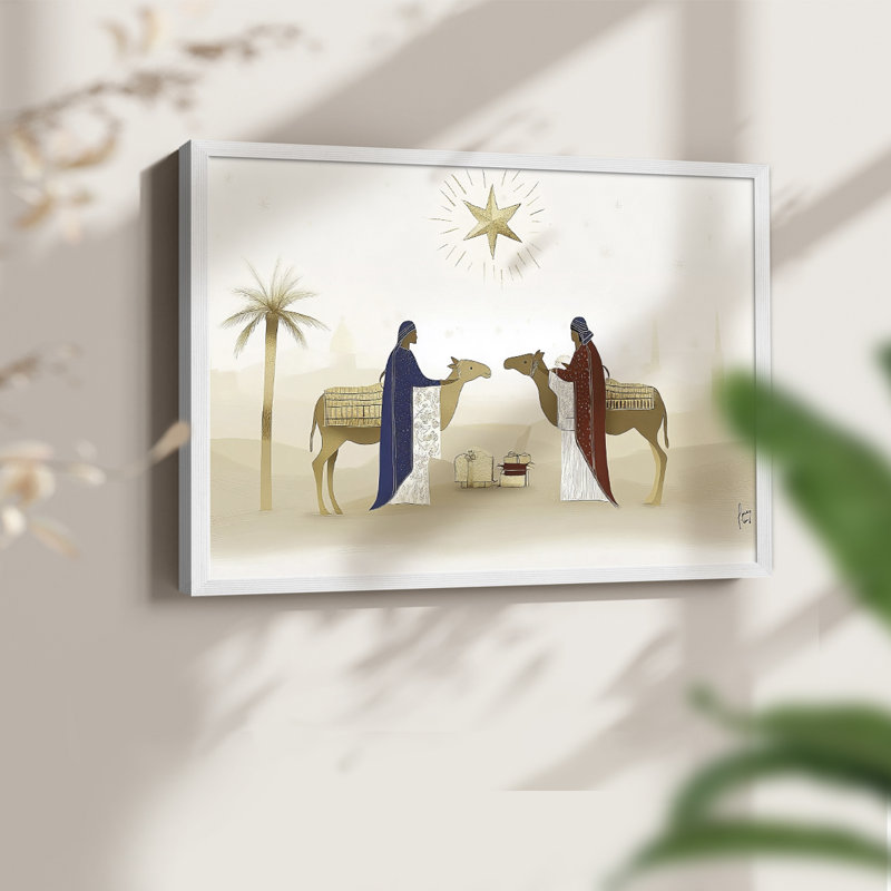 Chirstmas Art-CCXXXIV -Framed Print - Restickable, H 8 po x l 10 po, Blanc