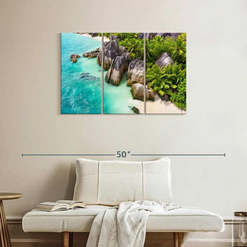 Gillard Scenic Anse Source D'Argent, H 24 po x l 38 po