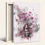 Toile rose sur fond de graffiti-2136745773