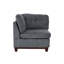 Canapé d'angle modulaire en tissu chenille 1pc.
