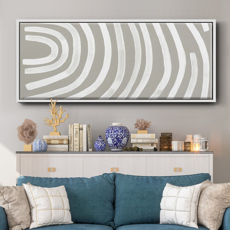 Broken Rainbow II- Framed Canvas, 24" H x 60" W
