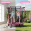 Maxway Furniture 140cm Round with Safety Enclosure Kid / Toddler Trampoline-121528562