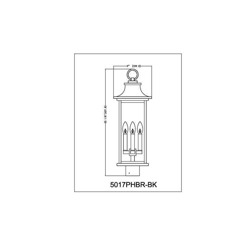 Luminaire d'extérieur 4 lumières Olvera
