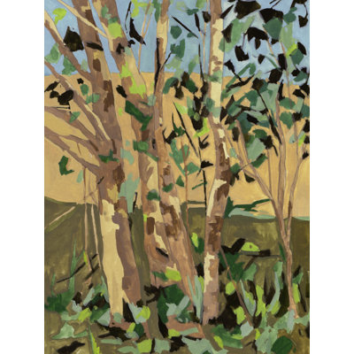 Vibrant Birches II by Melissa Wang - Wrapped Canvas Print