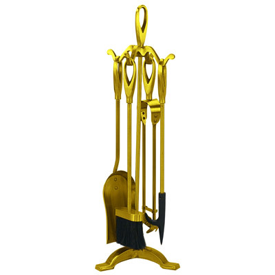 Benzonia Iron Fireplace Tool Set