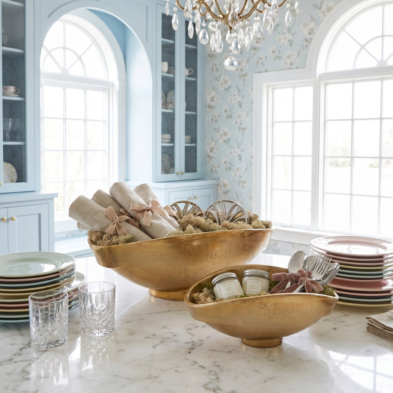 Aeneas Aluminum Decorative Bowl 2