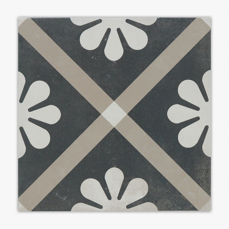 Marmette 8" x 8" Porcelain Stone Look Wall & Floor Tile