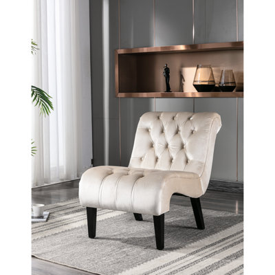 Chaise de salon en velours Comfy
