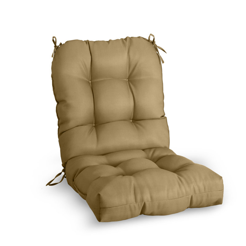 Coussin de siège / dossier d'extérieur 2 pièces Red Barrel Studio®, Beige