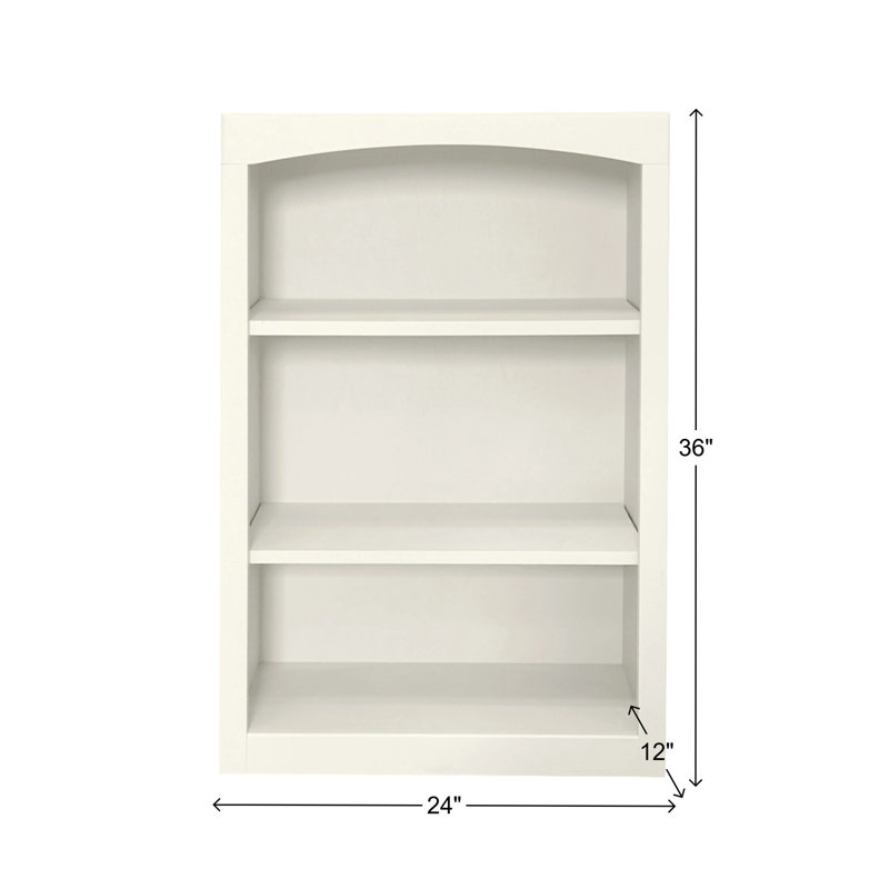 Bibliothèque classique Ossy, (3 tablettes) H 36 po x l 24 po x P 12 po, Lin blanc